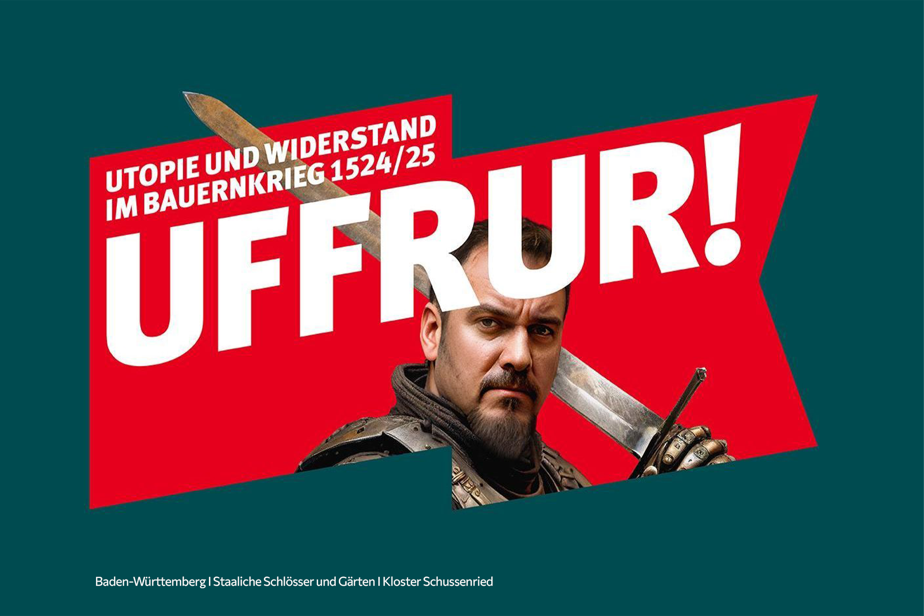 Plakat zur Landesausstellung Uffrur im Kloster